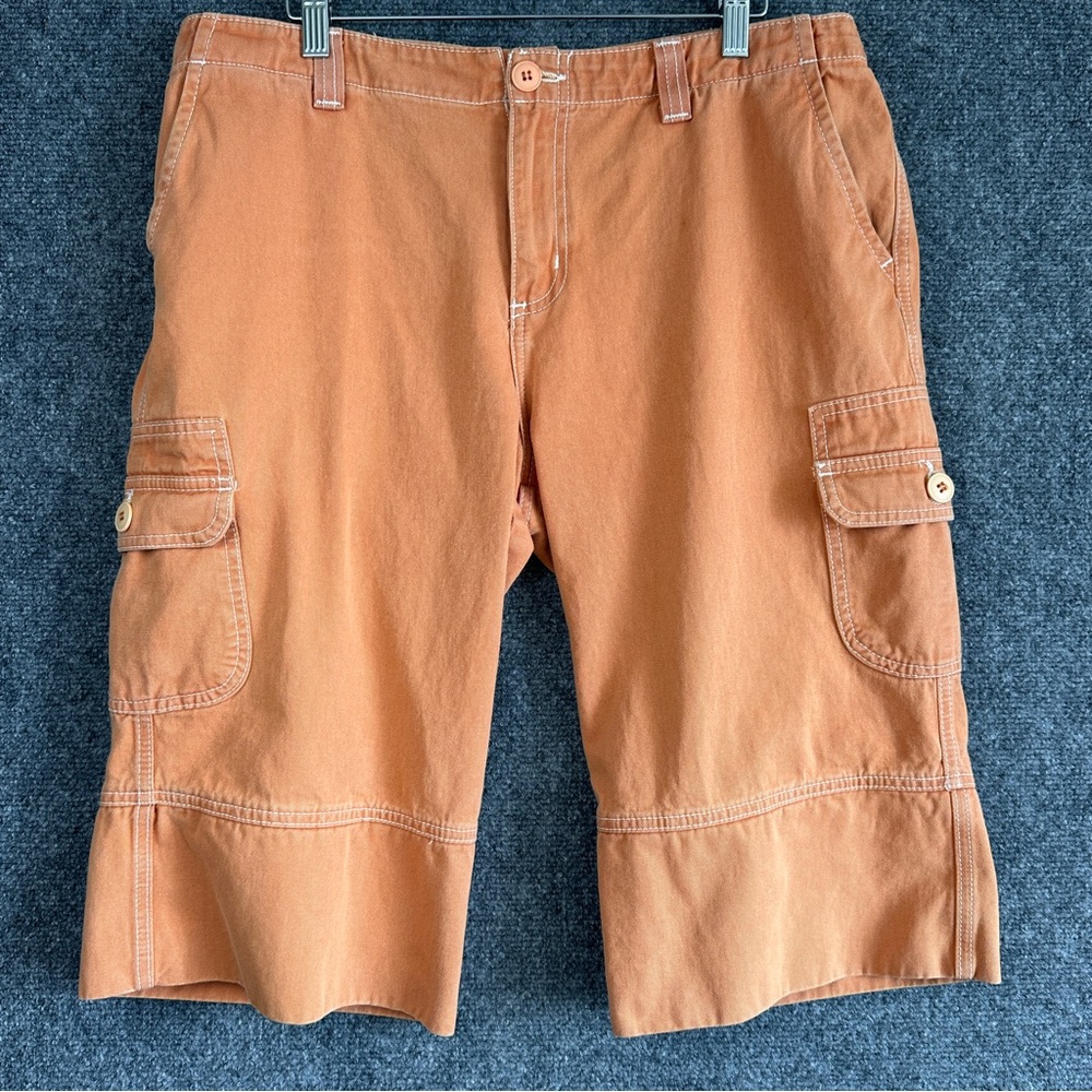 Vintage Y2K 90s True Grit women’s long line cargo shorts XL grunge skater waders